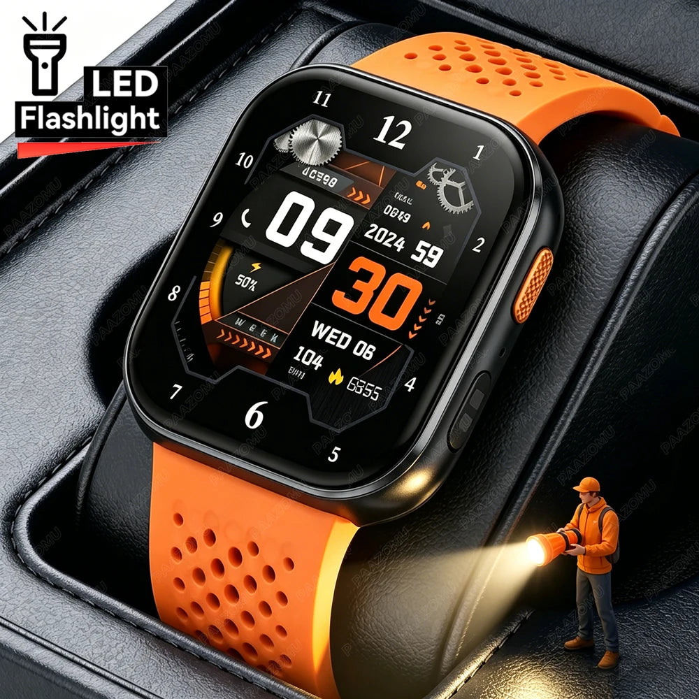 New 1000mAh Battery Smart Watches Men Heart Rate Sleep Monitor Bluetooth Call IP68 Waterproof Smartwatch Women For Android iOS