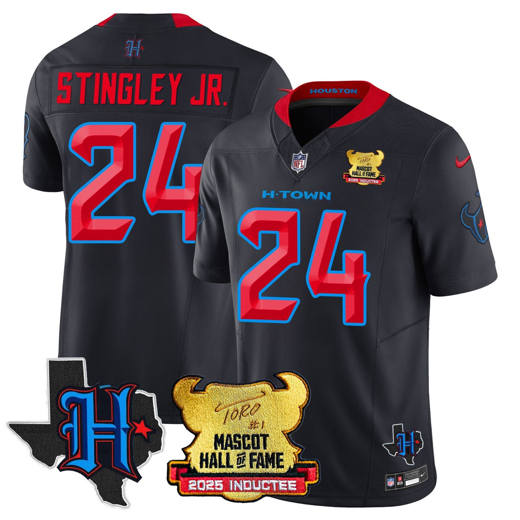 Houston Texans 2025 Mascot Hall Of Fame Jersey - All Stitched