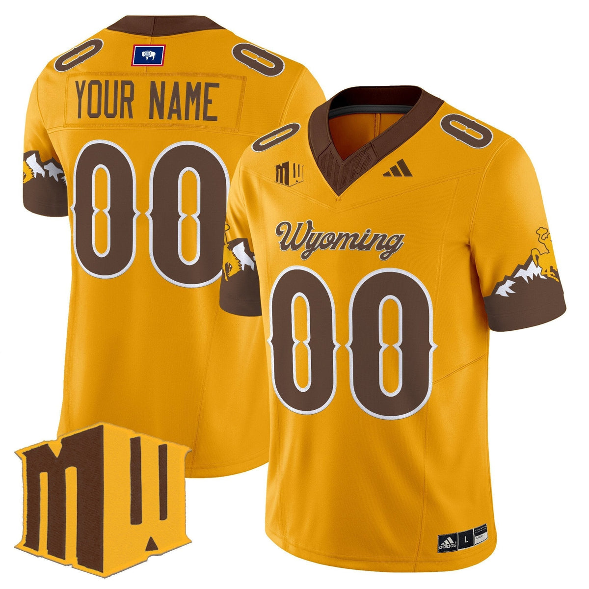 Wyoming Cowboys 2025 Vapor Limited Custom Jersey - All Stitched