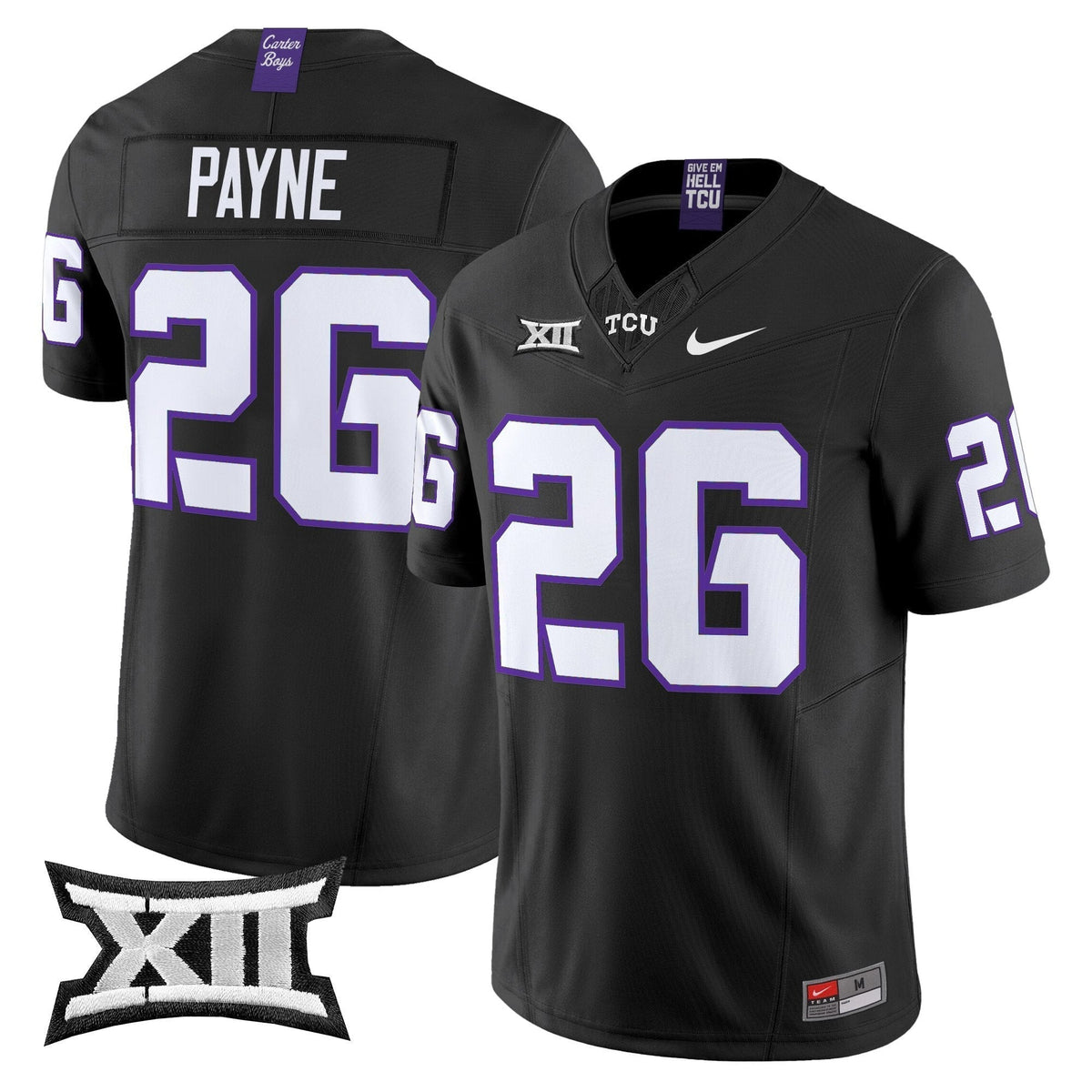 TCU Horned Frogs 2025 Vapor Limited Jersey - All stitched