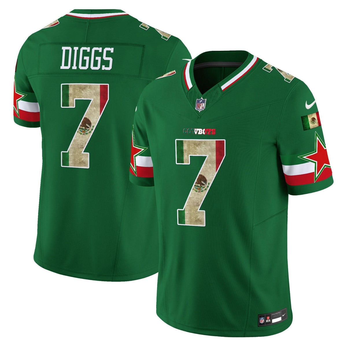 Dallas Cowboys Mexico Vapor Limited Jersey V3 - All Stitched