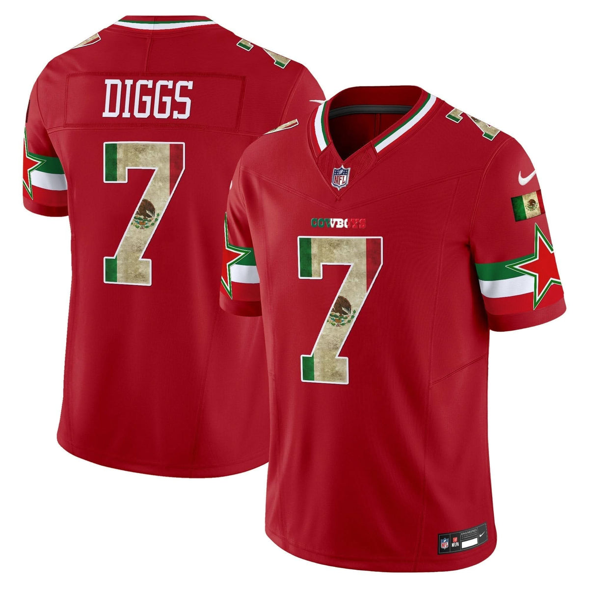 Dallas Cowboys Mexico Vapor Limited Jersey V3 - All Stitched