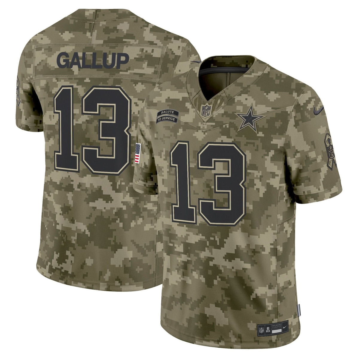 Dallas Cowboys 2024 Salute to Service Vapor Limited Jersey - All stitched