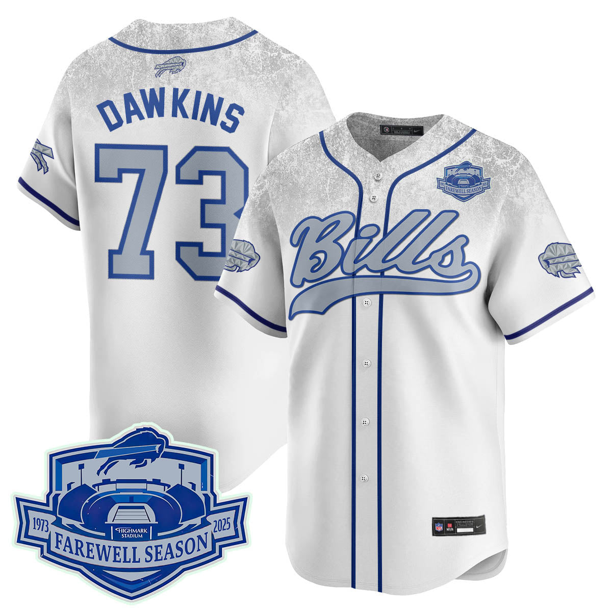 Buffalo Bills 2025 Baseball Jersey All Stitched - Farewell to Highmark Stadium
