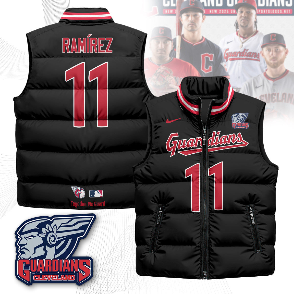 Cleveland Guardians Unisex Puffer Vest